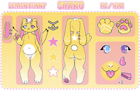 Reference Sheet Starts at 60€ (front &amp; back, colour palette and 2 close up details) +10€ each extra detail